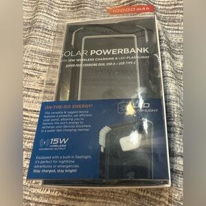 Solar Powerbank with Wireless Charging